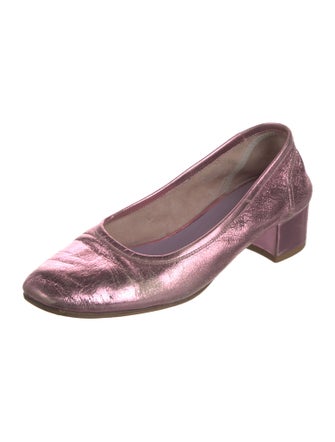 Maryam Nassir Zadeh Leather Animal Print Pumps