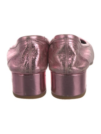 Maryam Nassir Zadeh Leather Animal Print Pumps