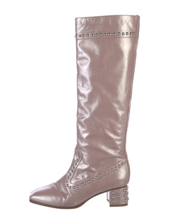 Maryam Nassir Zadeh Patent Leather Riding Boots