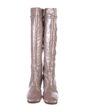 Maryam Nassir Zadeh Patent Leather Riding Boots