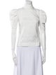 Maryam Nassir Zadeh Wool Mock Neck Crop Top