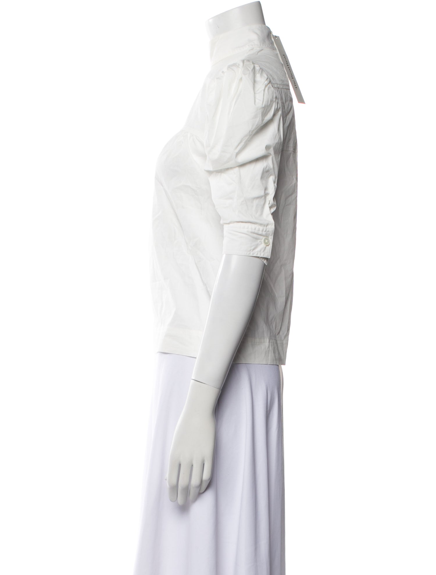 Maryam Nassir Zadeh Wool Mock Neck Crop Top