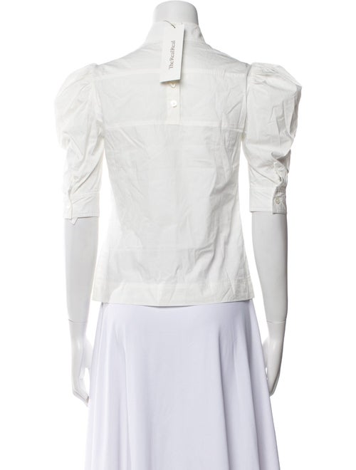 Maryam Nassir Zadeh Wool Mock Neck Crop Top