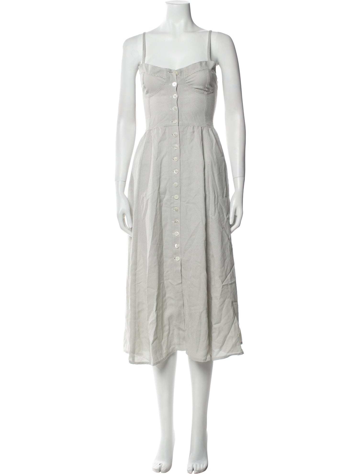 Maryam Nassir Zadeh Square Neckline Long Dress