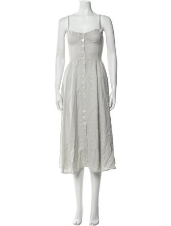 Maryam Nassir Zadeh Square Neckline Long Dress