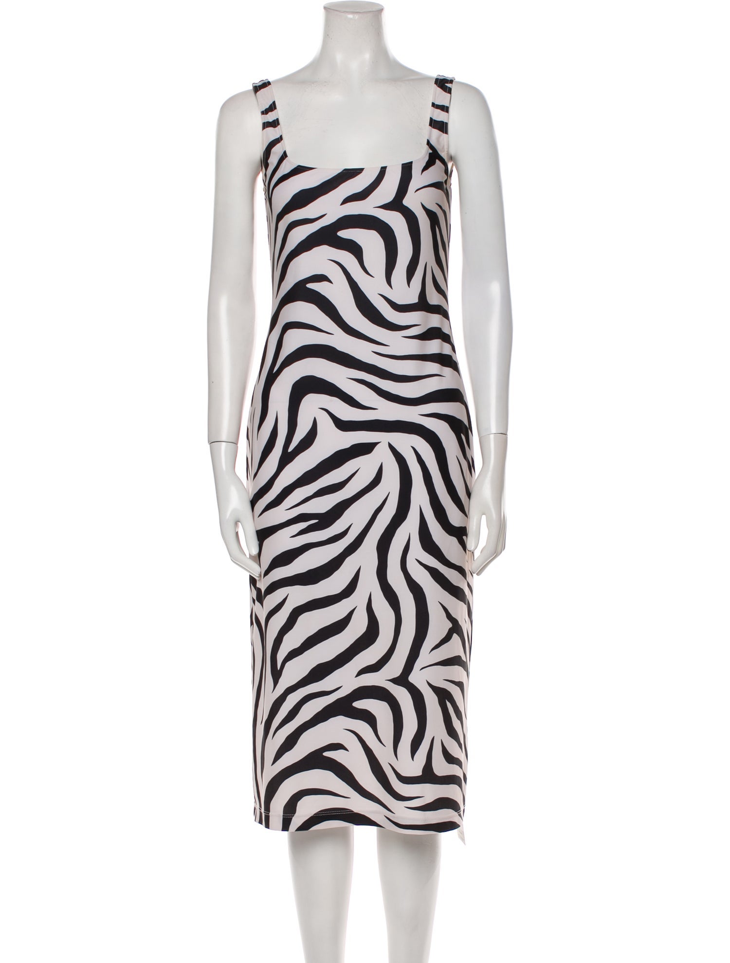 Maryam Nassir Zadeh Animal Print Midi Length Dress