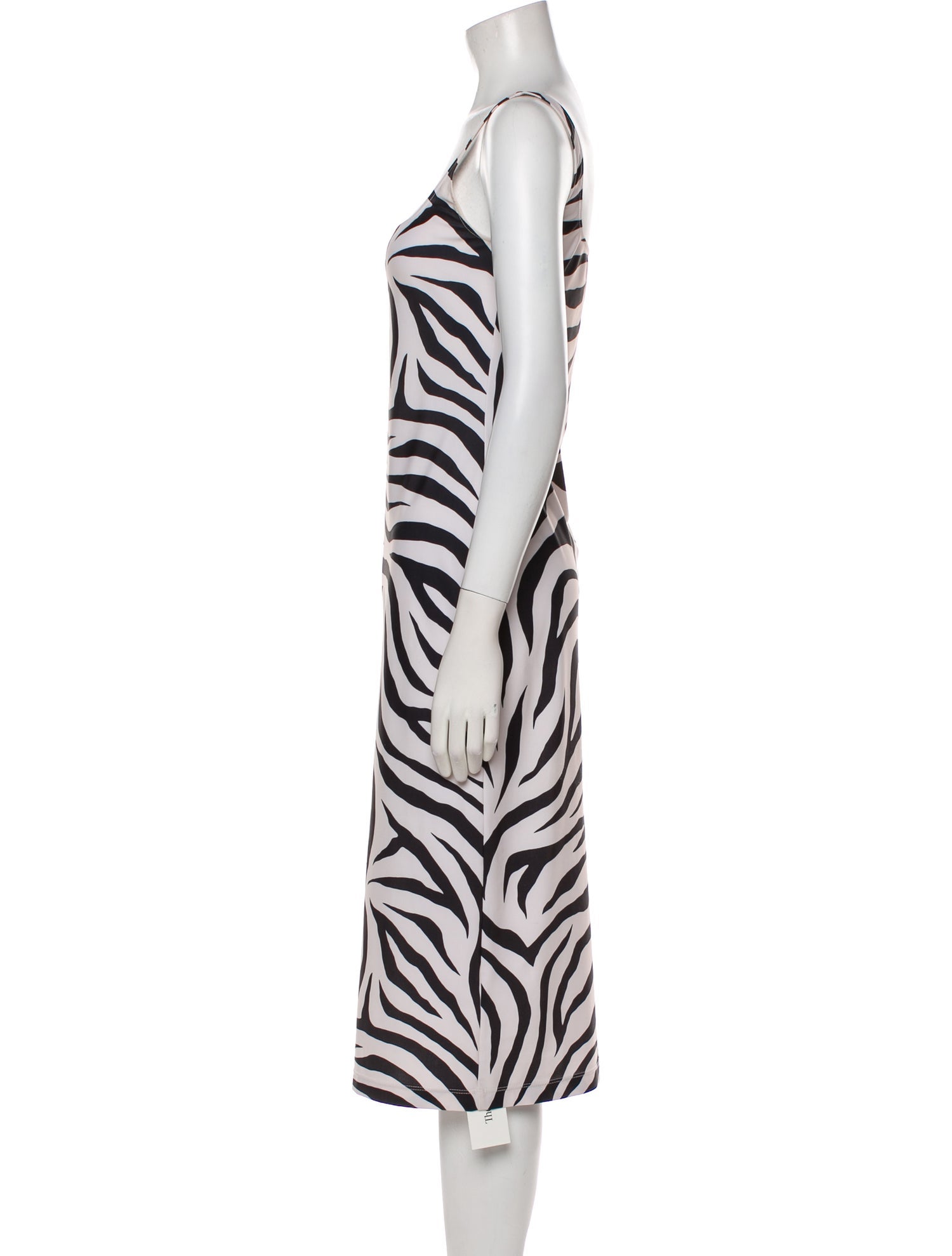 Maryam Nassir Zadeh Animal Print Midi Length Dress