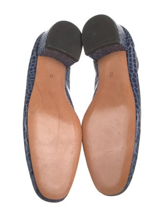 Maryam Nassir Zadeh Alligator Animal Print Pumps