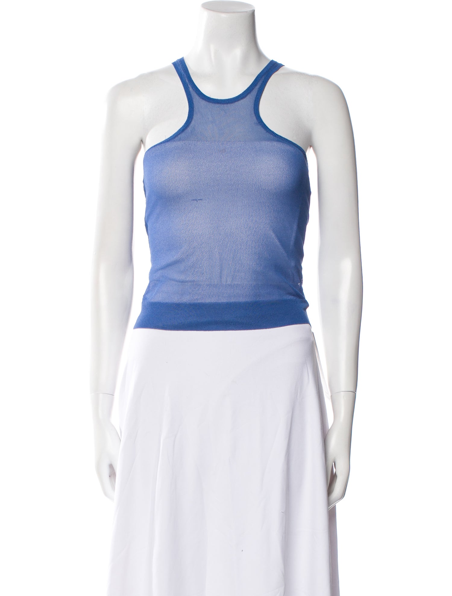 Maryam Nassir Zadeh Halterneck Sleeveless Crop Top