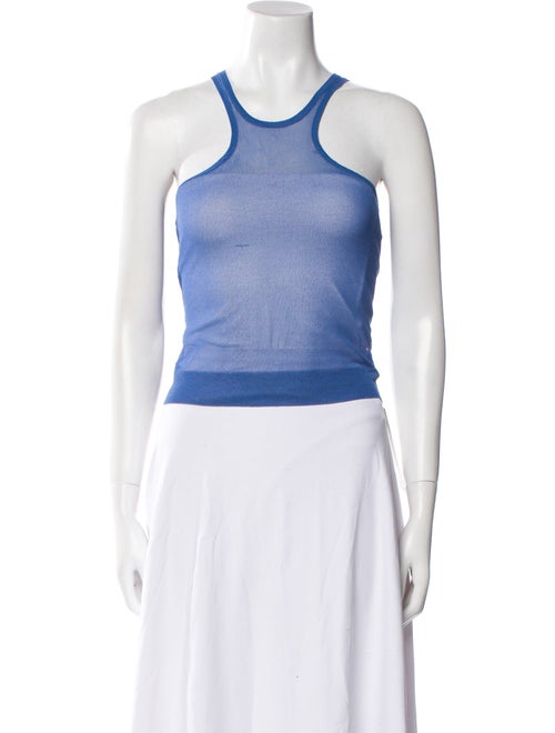 Maryam Nassir Zadeh Halterneck Sleeveless Crop Top