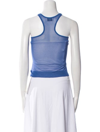 Maryam Nassir Zadeh Halterneck Sleeveless Crop Top