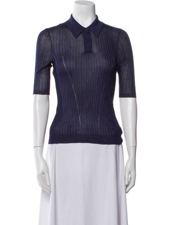 Maryam Nassir Zadeh Short Sleeve Button-Up Top