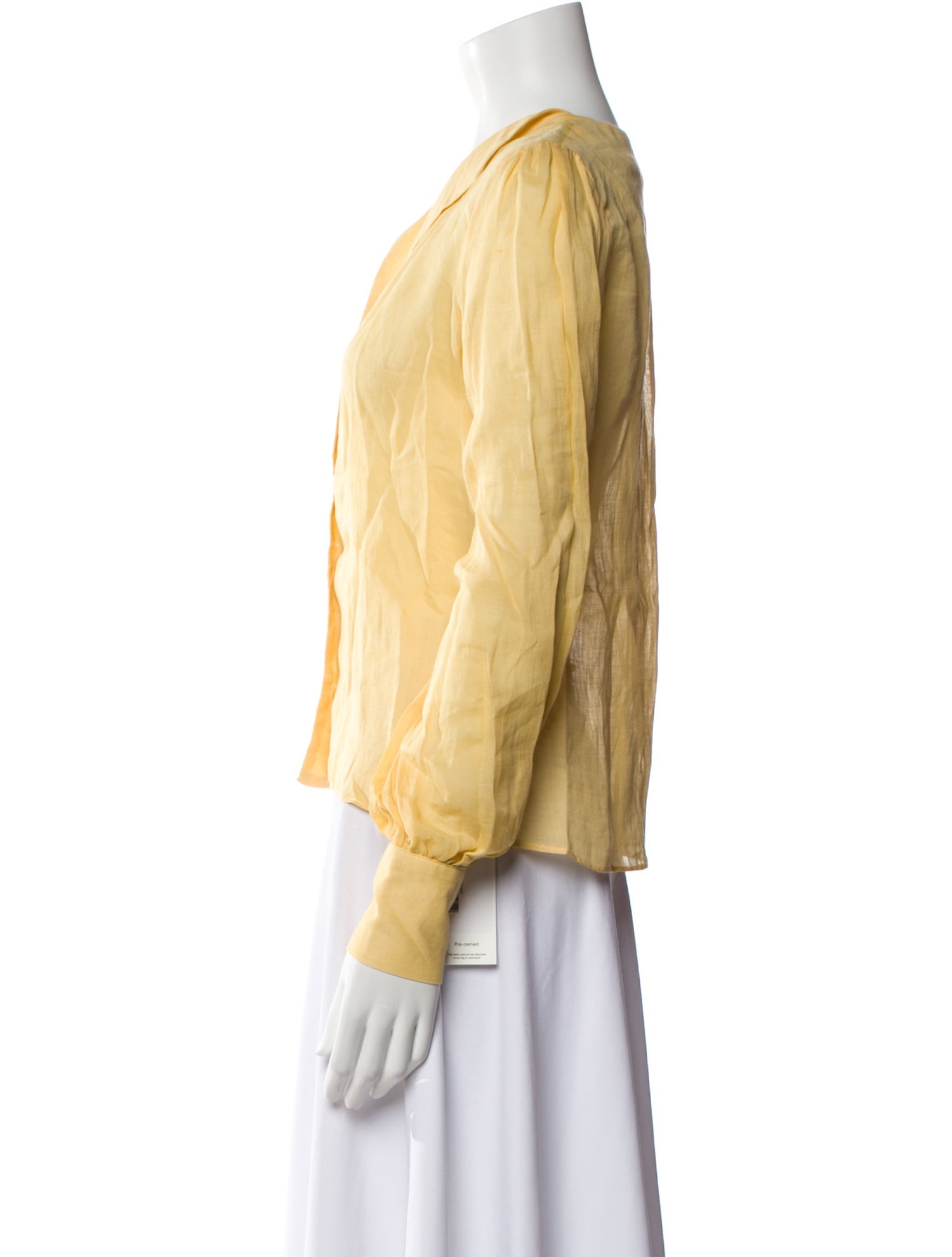 Maryam Nassir Zadeh Long Sleeve Button-Up Top