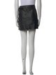 Maryam Nassir Zadeh Lamb Leather Mini Skirt
