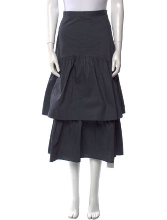 Maryam Nassir Zadeh Ruffle Embellishment Midi Length Skirt