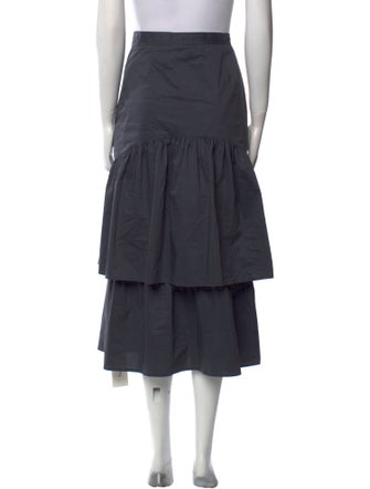 Maryam Nassir Zadeh Ruffle Embellishment Midi Length Skirt