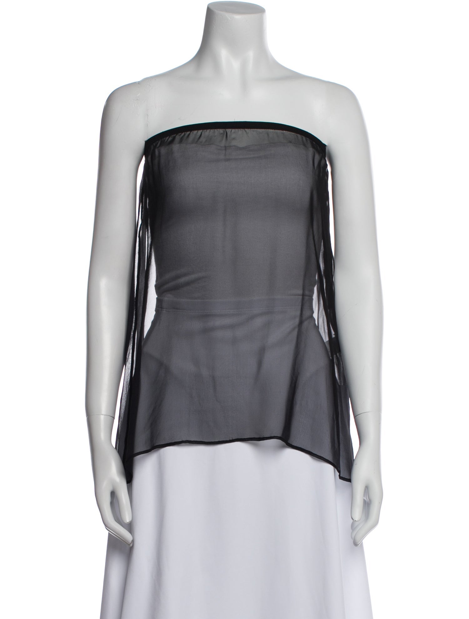 Maryam Nassir Zadeh Silk Strapless Top w/ Tags