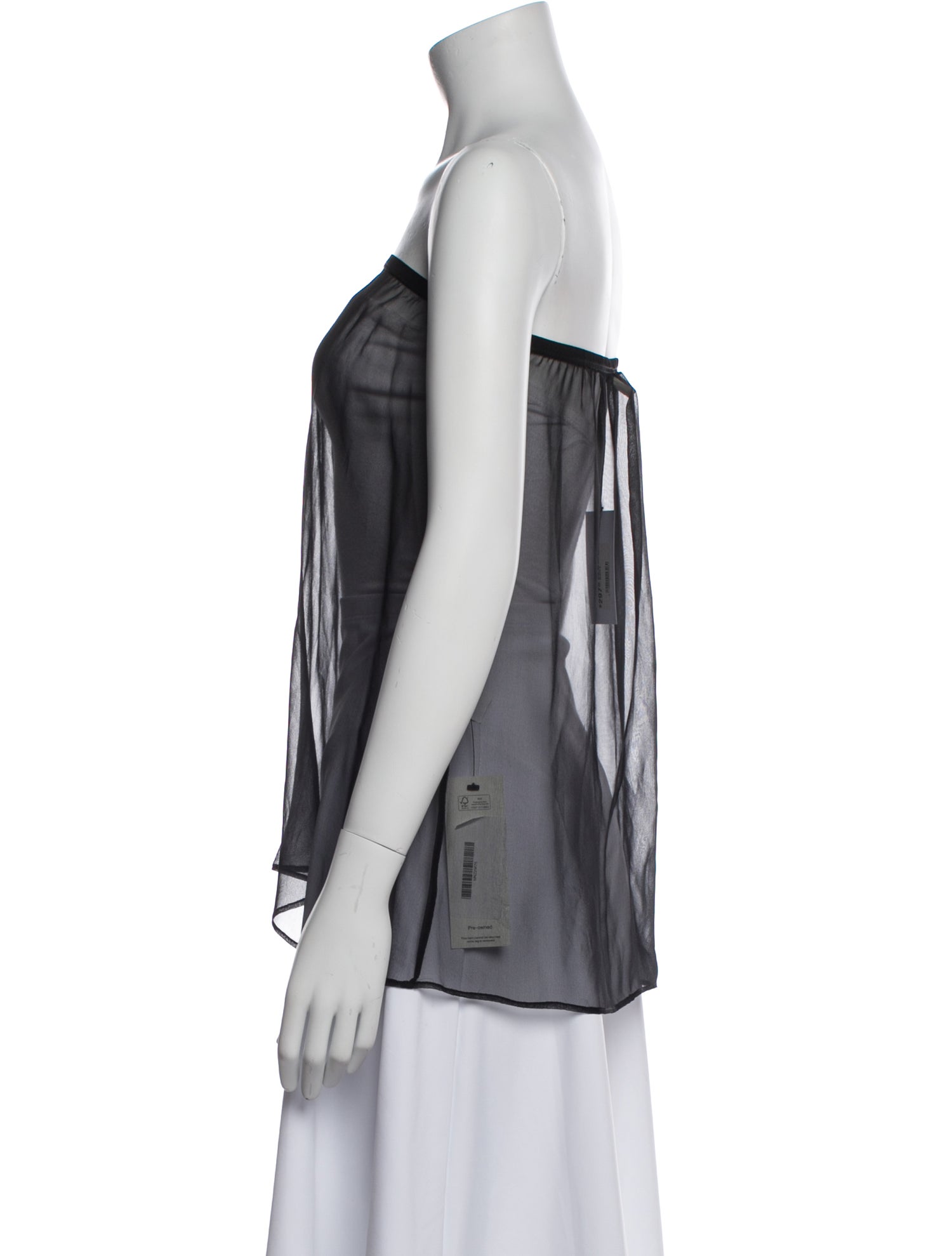 Maryam Nassir Zadeh Silk Strapless Top w/ Tags