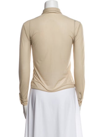 Maryam Nassir Zadeh Long Sleeve Button-Up Top