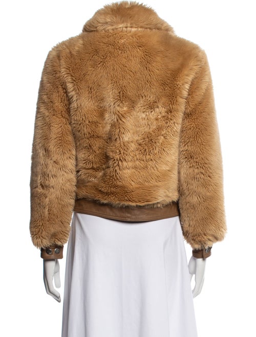Maryam Nassir Zadeh Leather Faux Fur Jacket