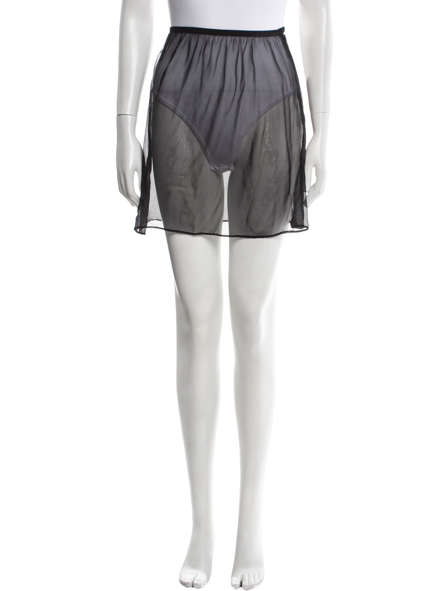 Maryam Nassir Zadeh Mesh Accents Mini Skirt