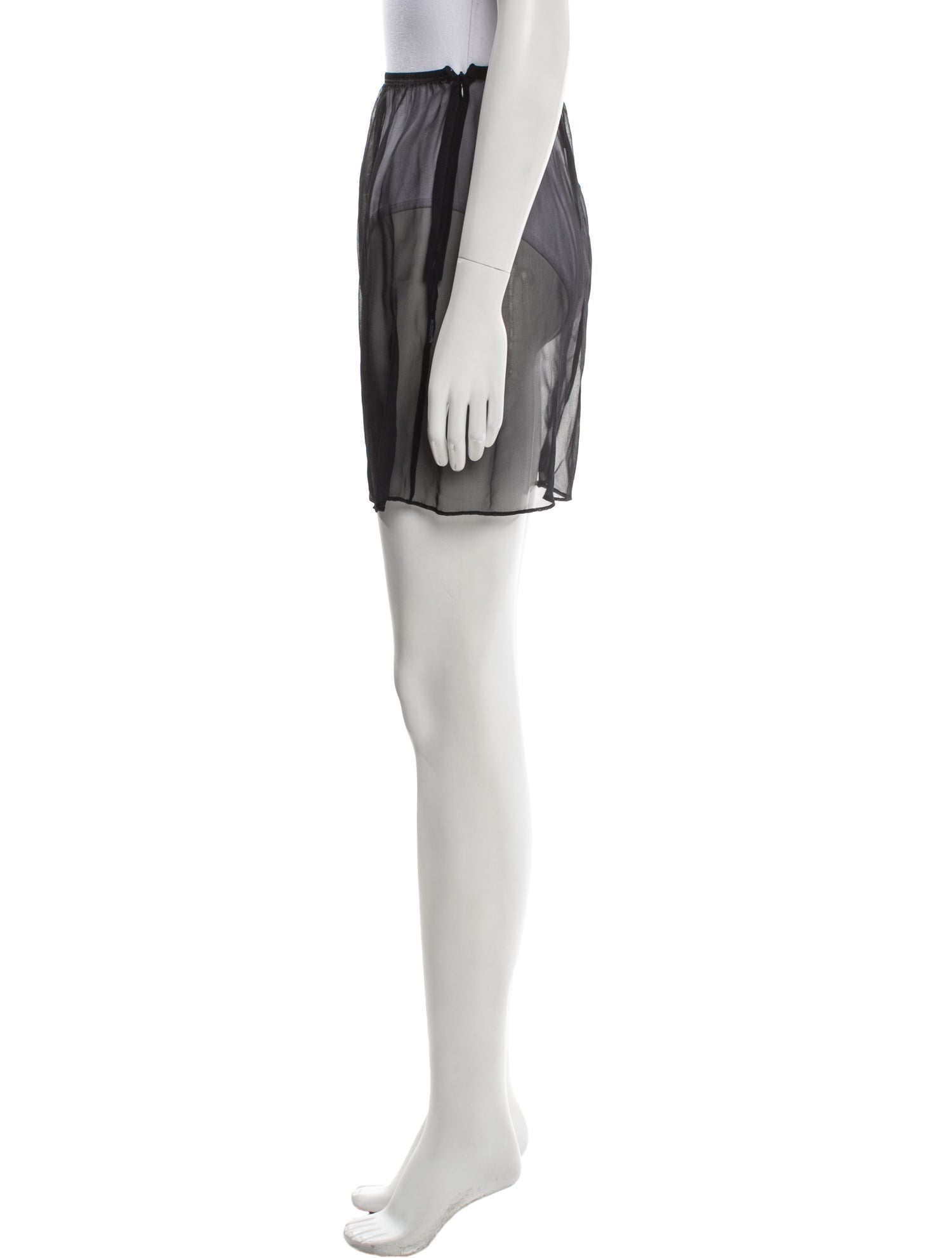 Maryam Nassir Zadeh Mesh Accents Mini Skirt