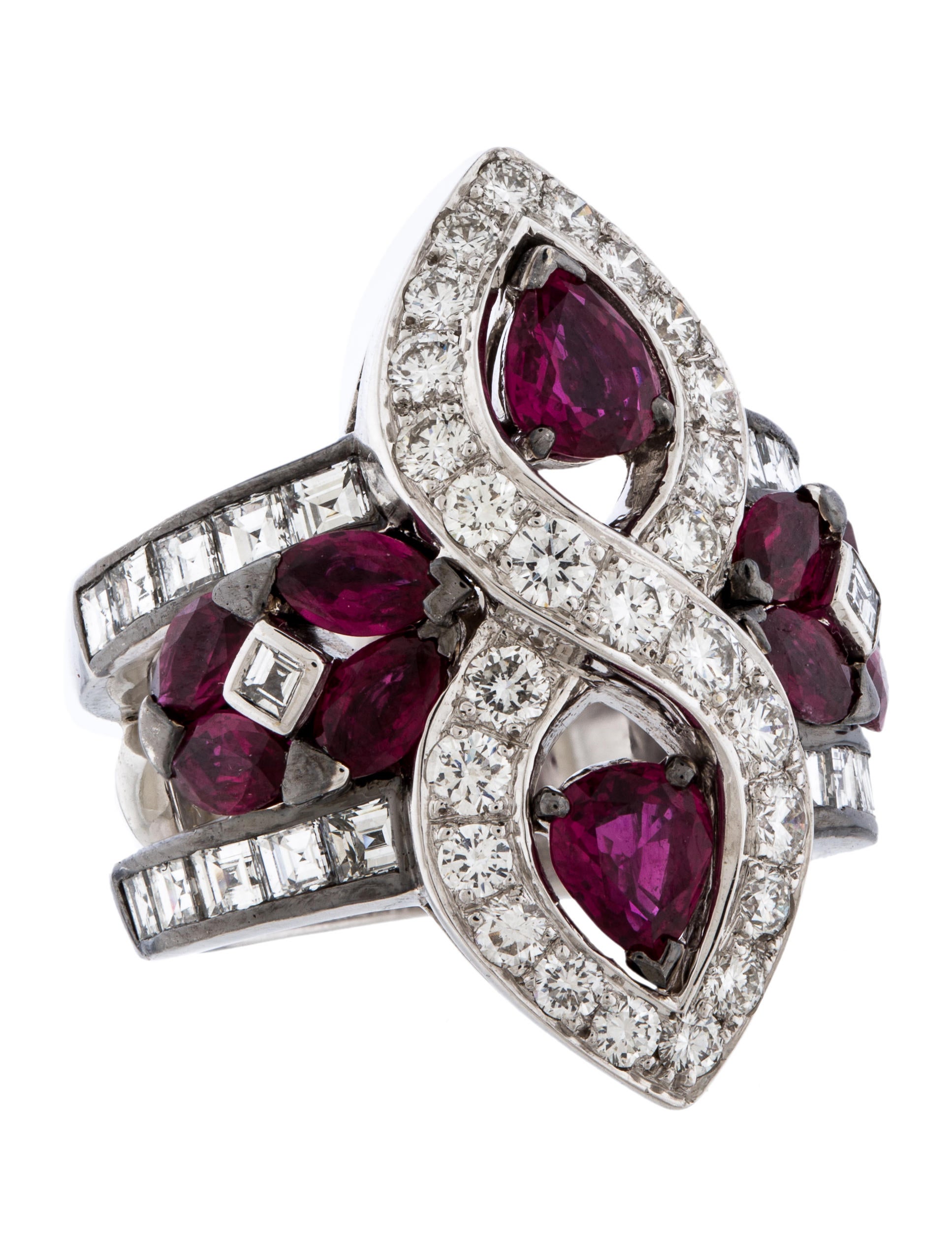 Mouawad Ruby & Diamond Ring