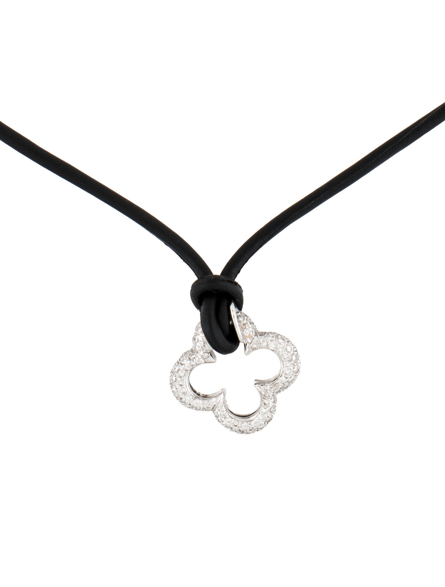 Mouawad X Heidi Klum 18K Diamond Clover Pendant Necklace