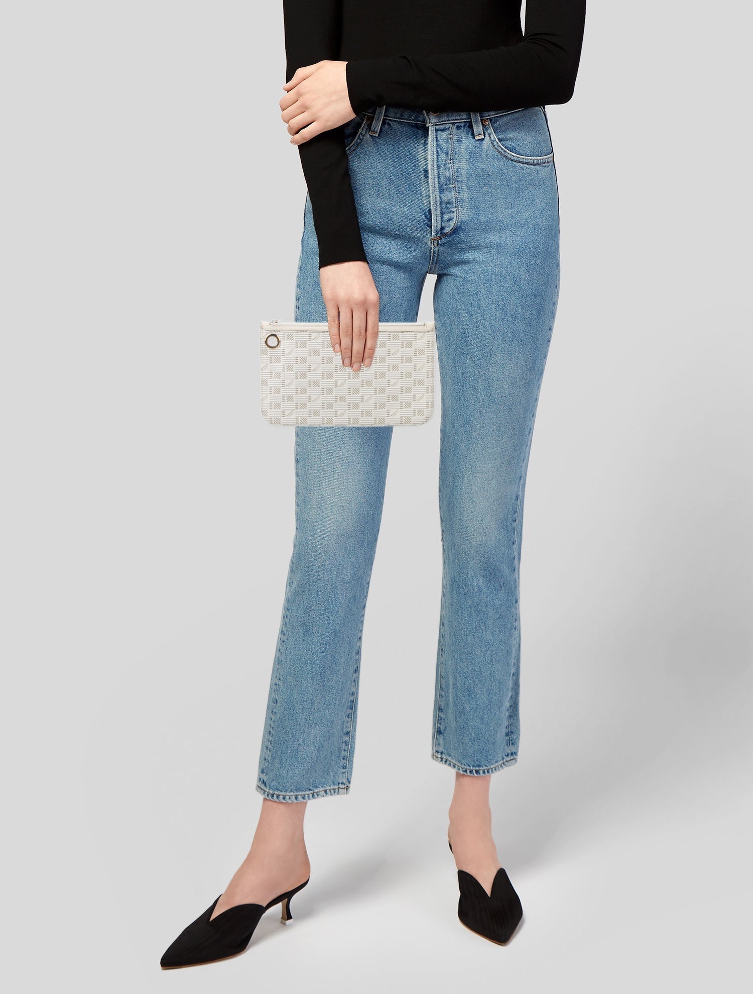 Burberry Safety Pin Clutch - Black Clutches, Handbags