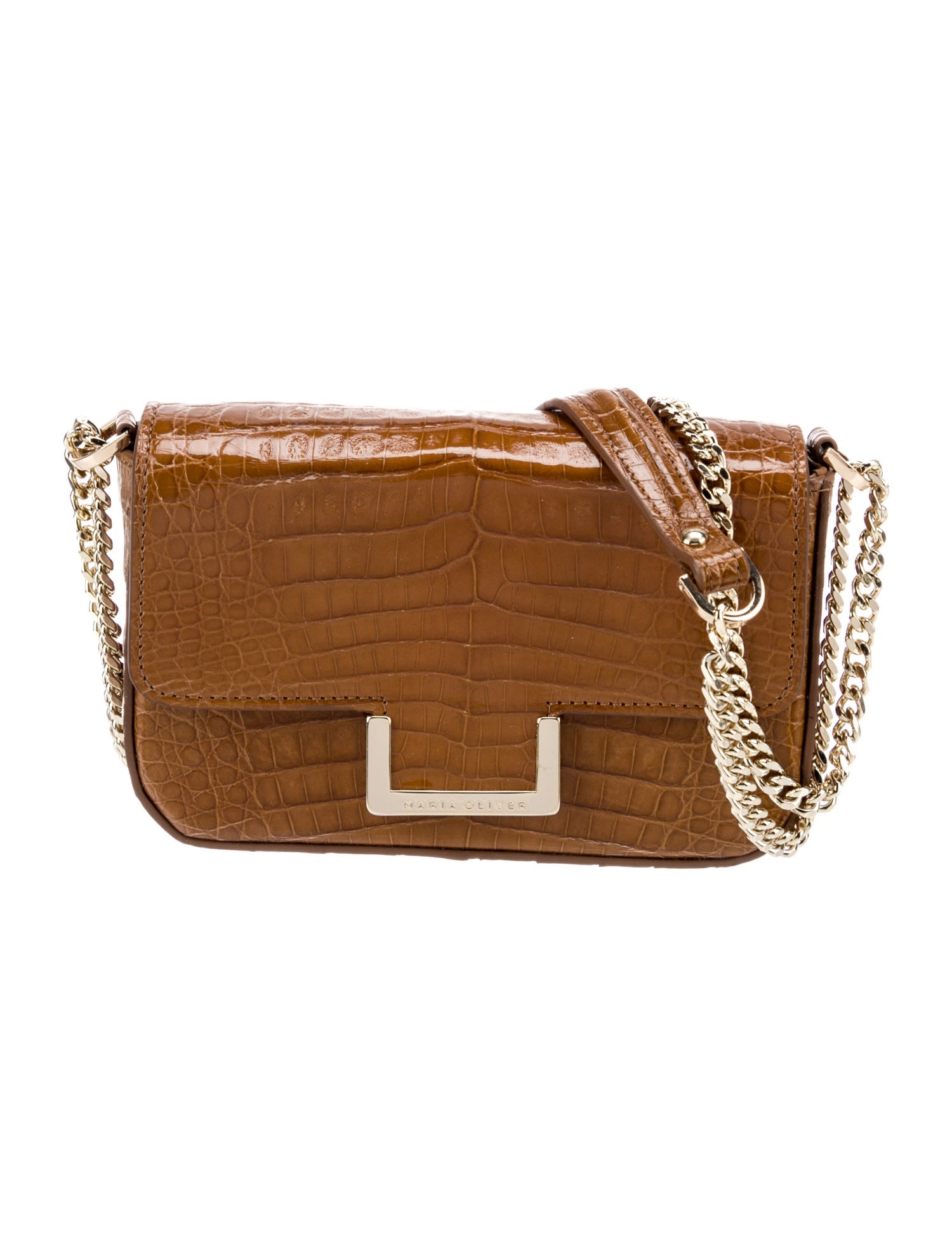 Maria Oliver Crocodile Crossbody Bag