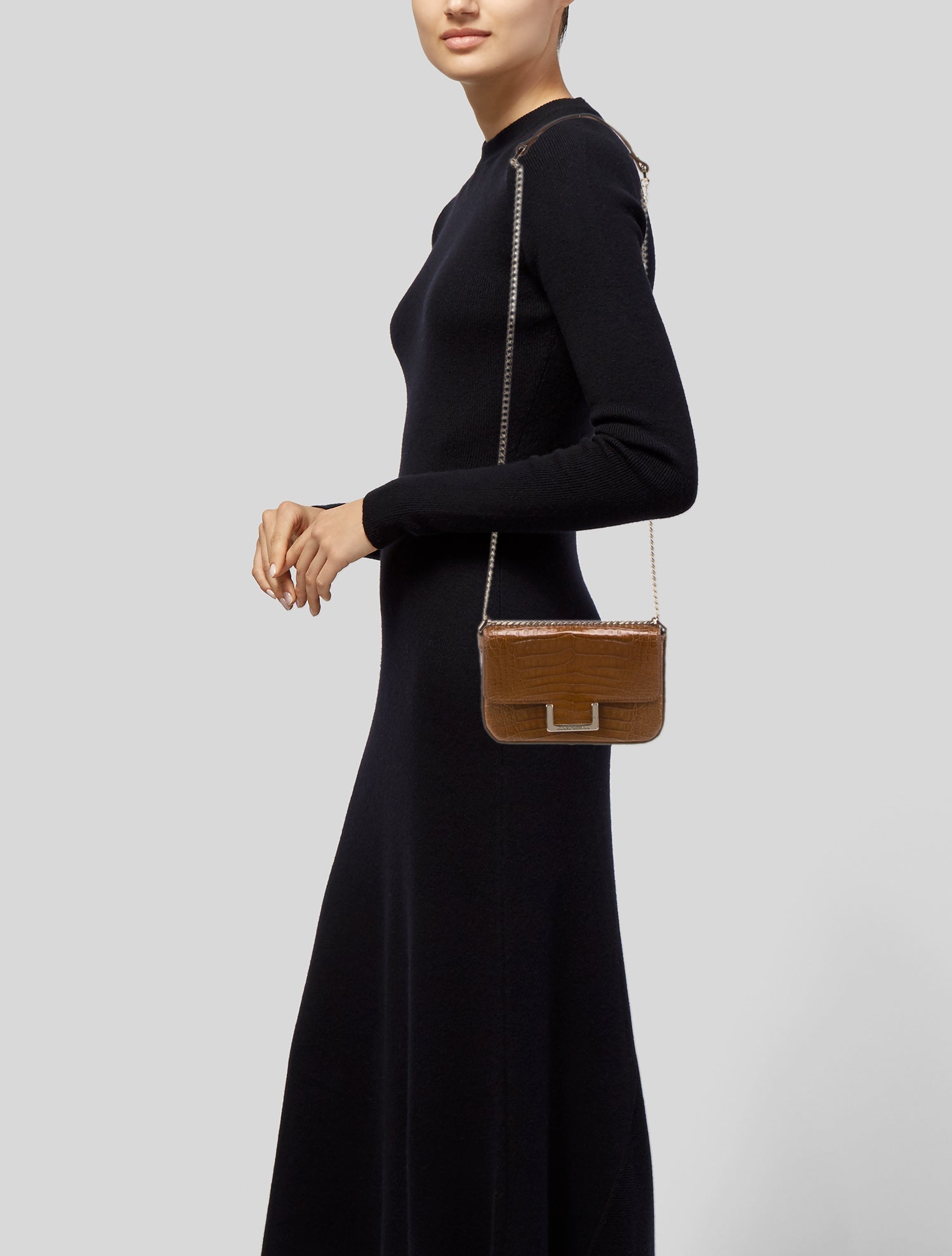 Maria Oliver Crocodile Crossbody Bag