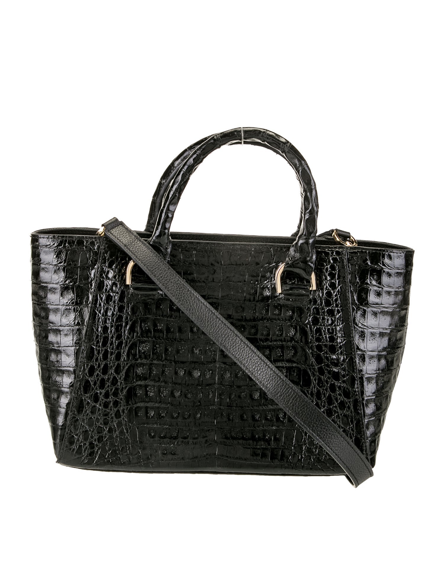 Maria Oliver Crocodile Top Handle Bag