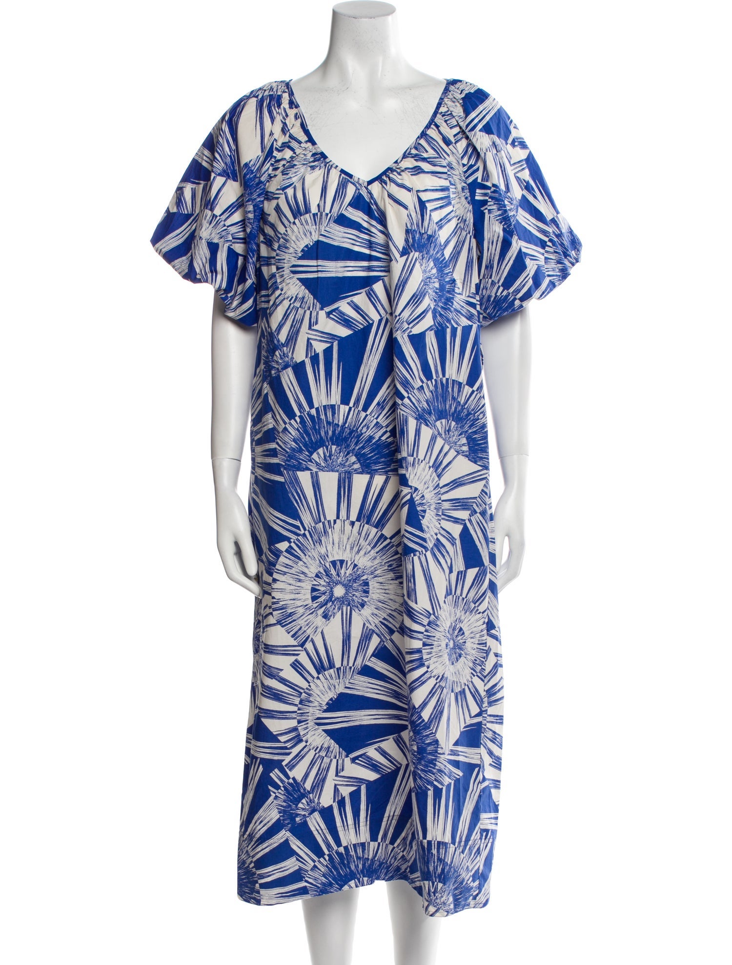 Maria Oliver Printed Midi Length Dress
