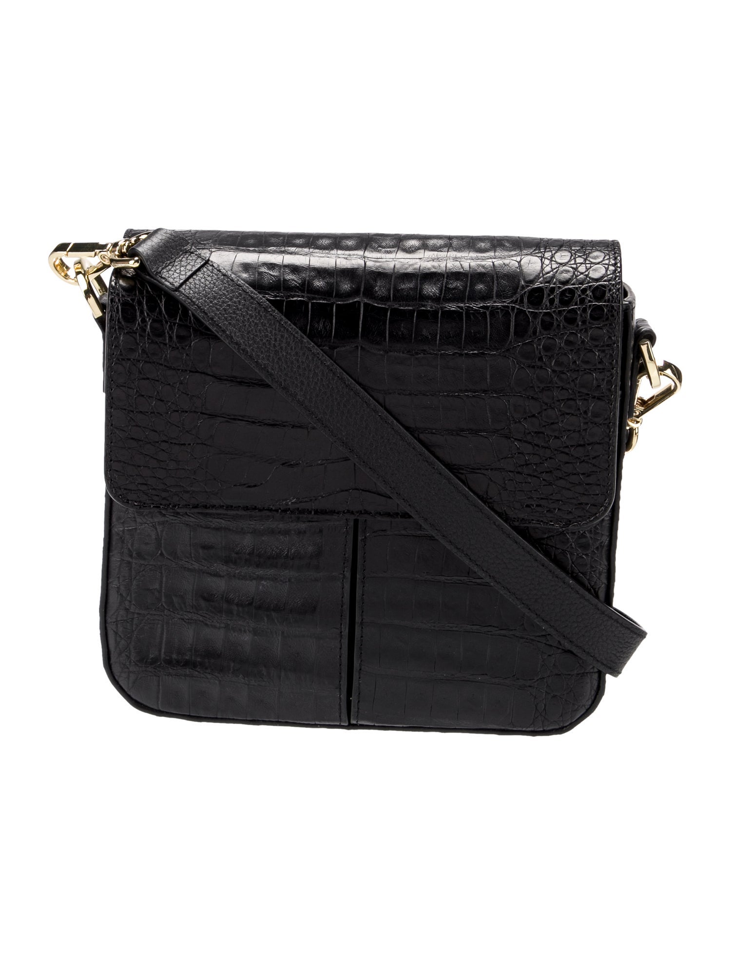 Maria Oliver Crocodile Messenger Bag