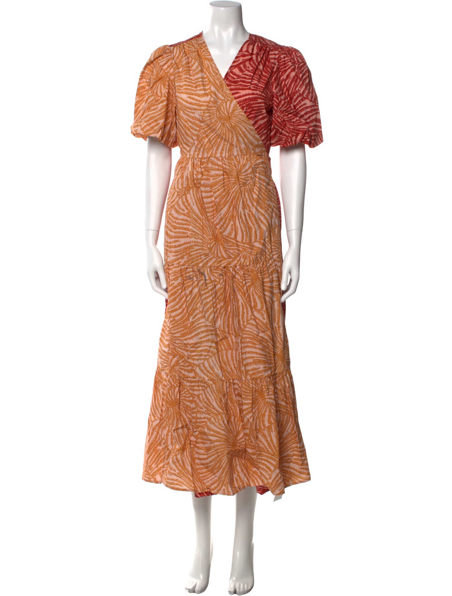 Maria Oliver Printed Long Dress