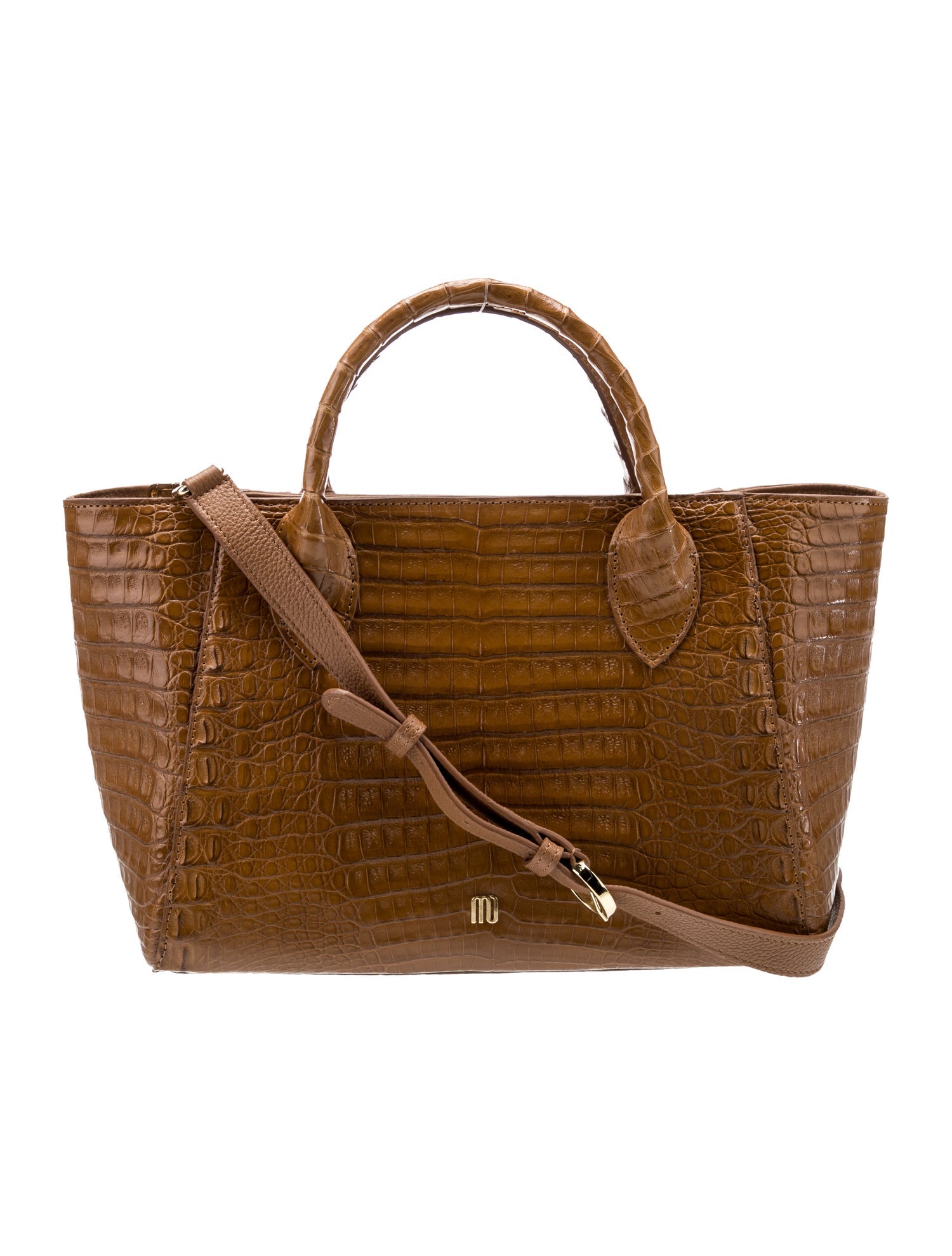 Maria Oliver Crocodile Top Handle Bag