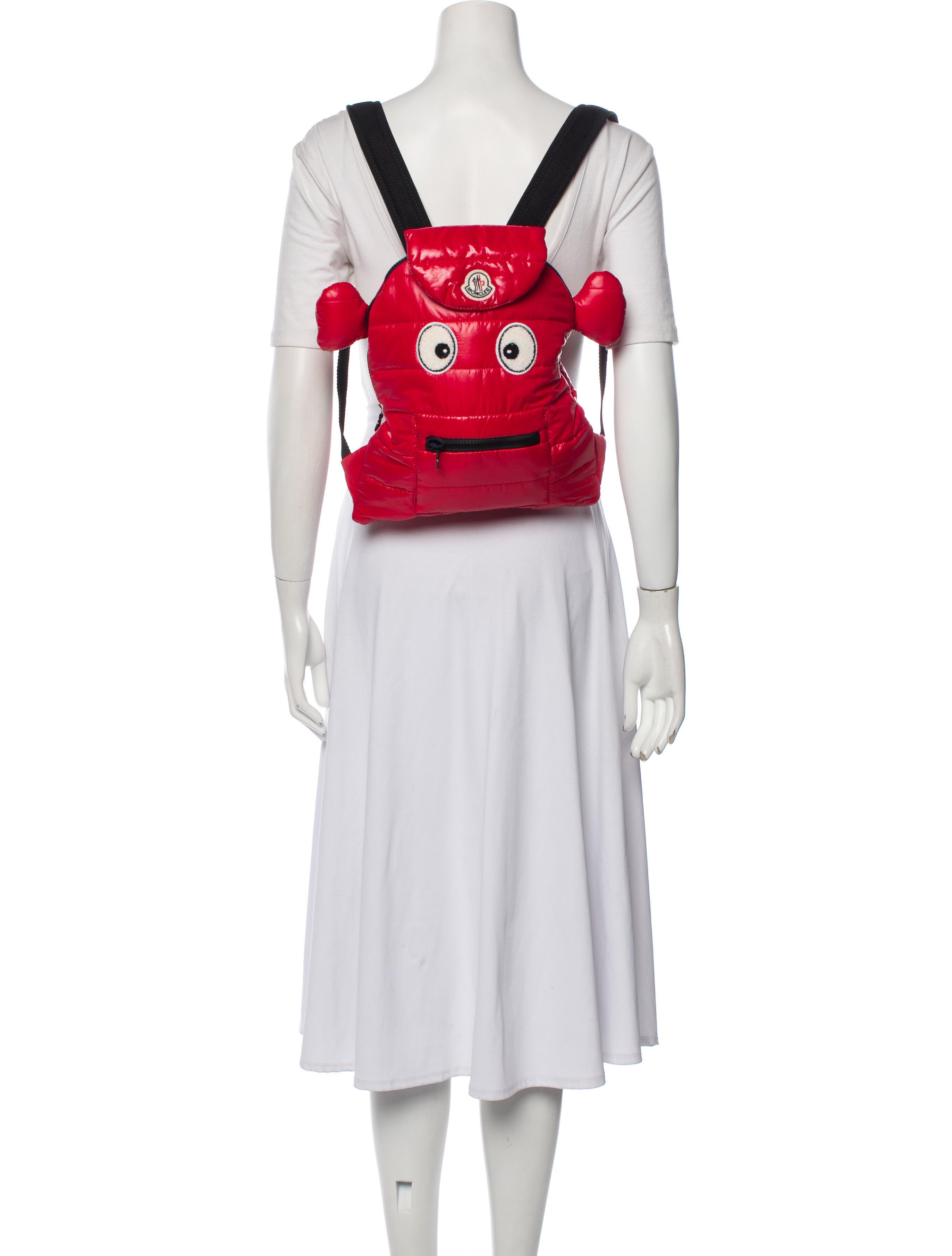 Moncler Red Fish Backpack w/ Tags - Red Backpacks, Handbags