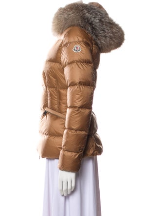 Moncler Boed Belted Down Jacket