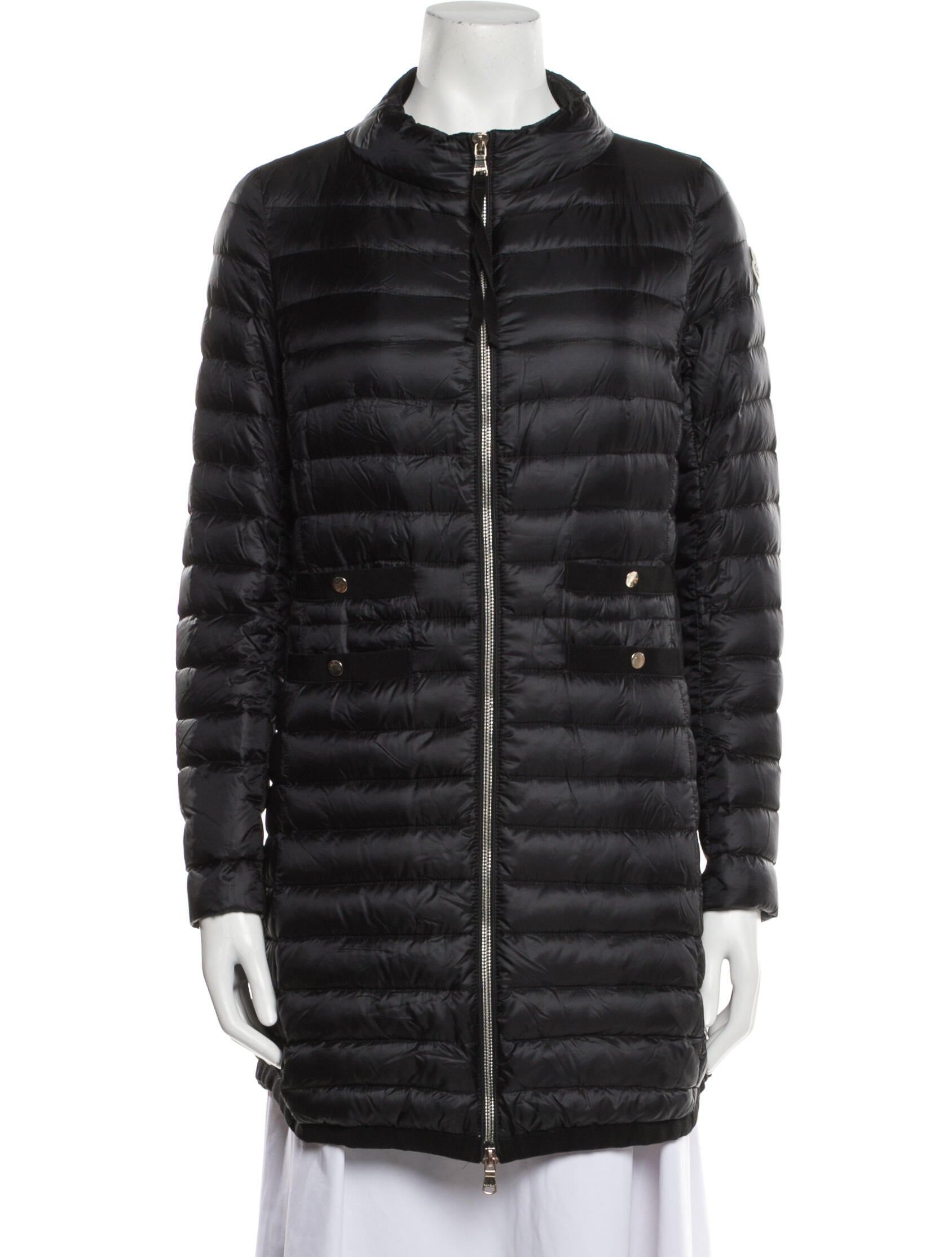 Moncler Down Coat Black Coats, Clothing MOC112529 The RealReal