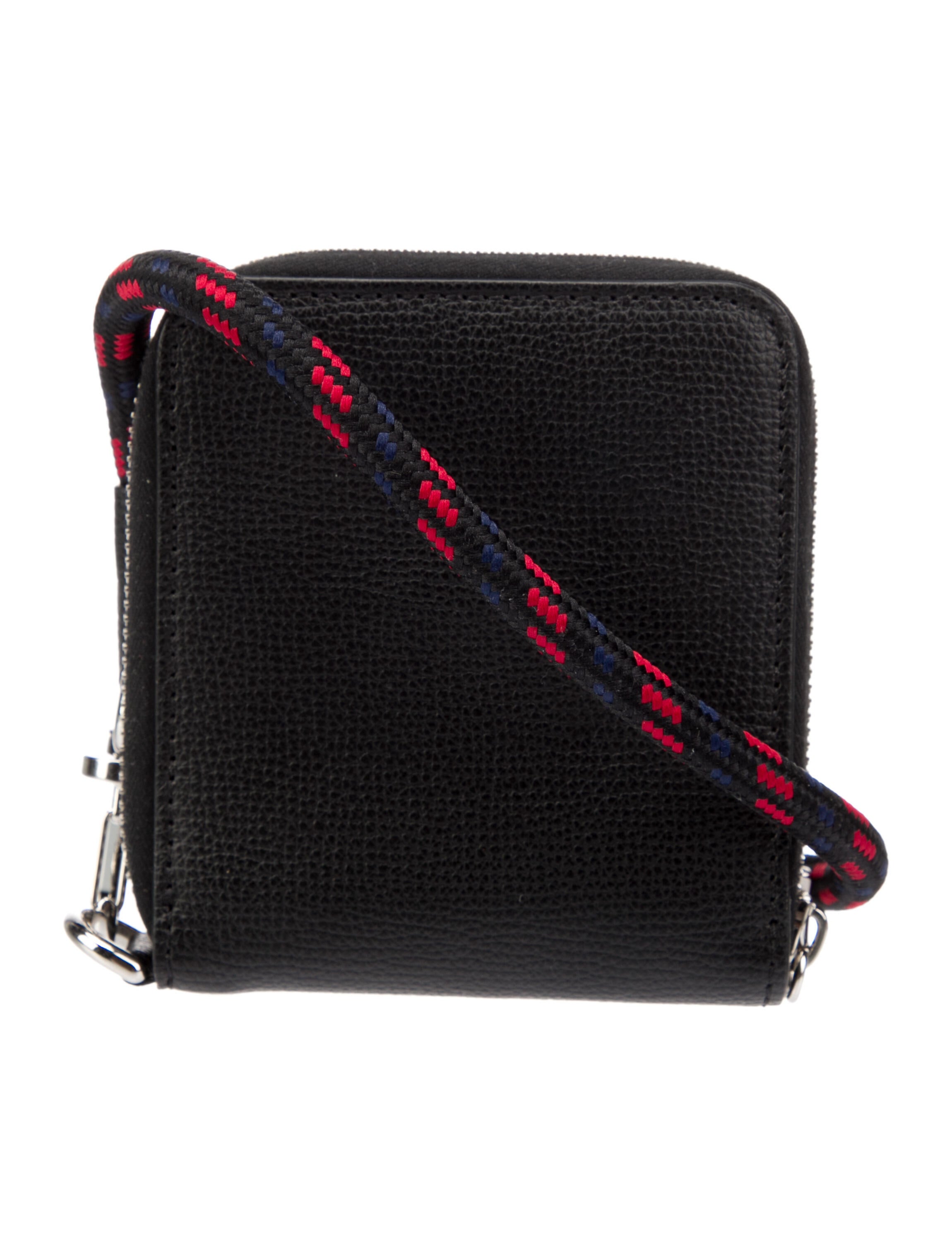 Moncler Leather Graphic Print Wallet w/ Tags - Black Wallets