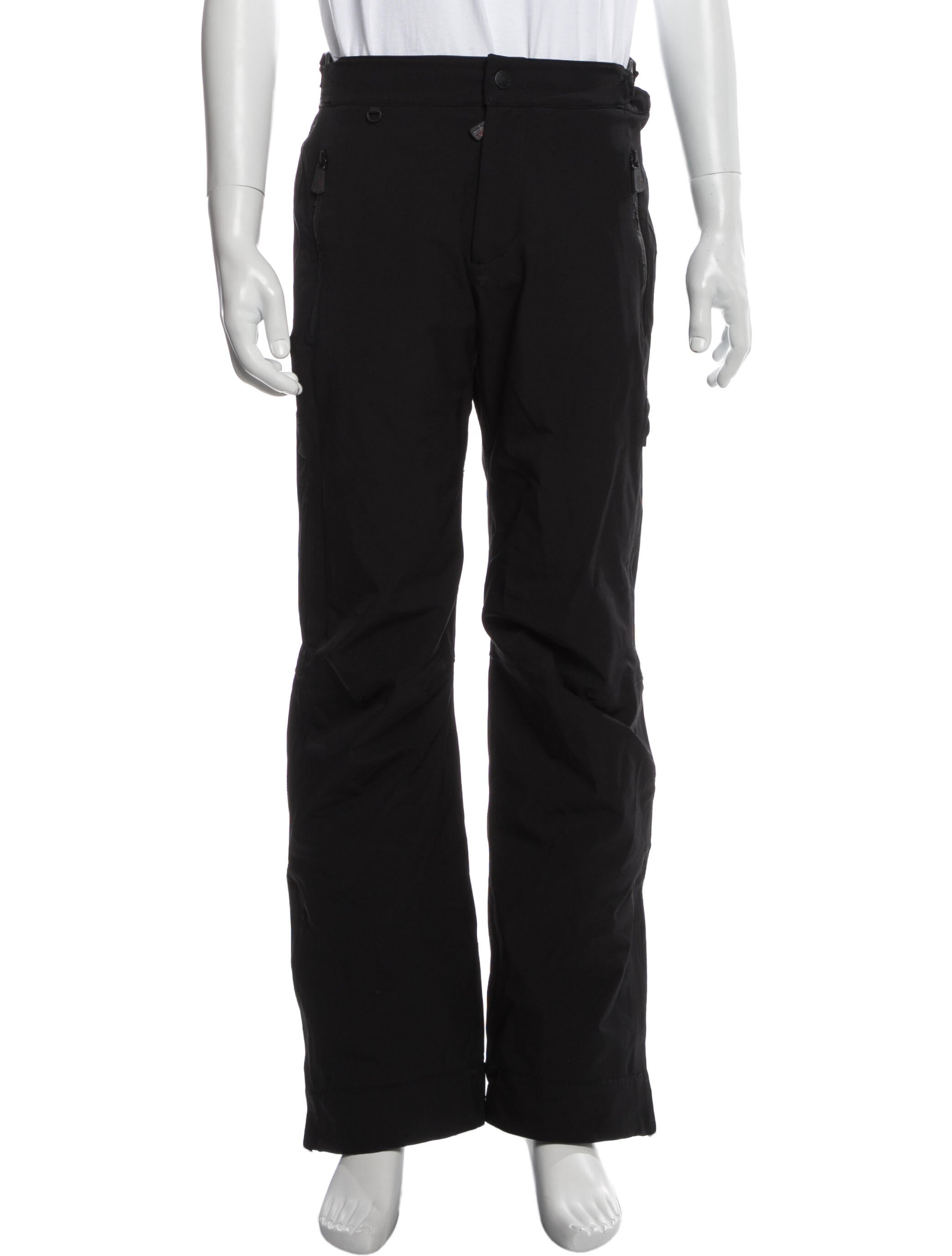 Moncler Ski Pants Black, 10.75" Rise Pants, Clothing MOC113906