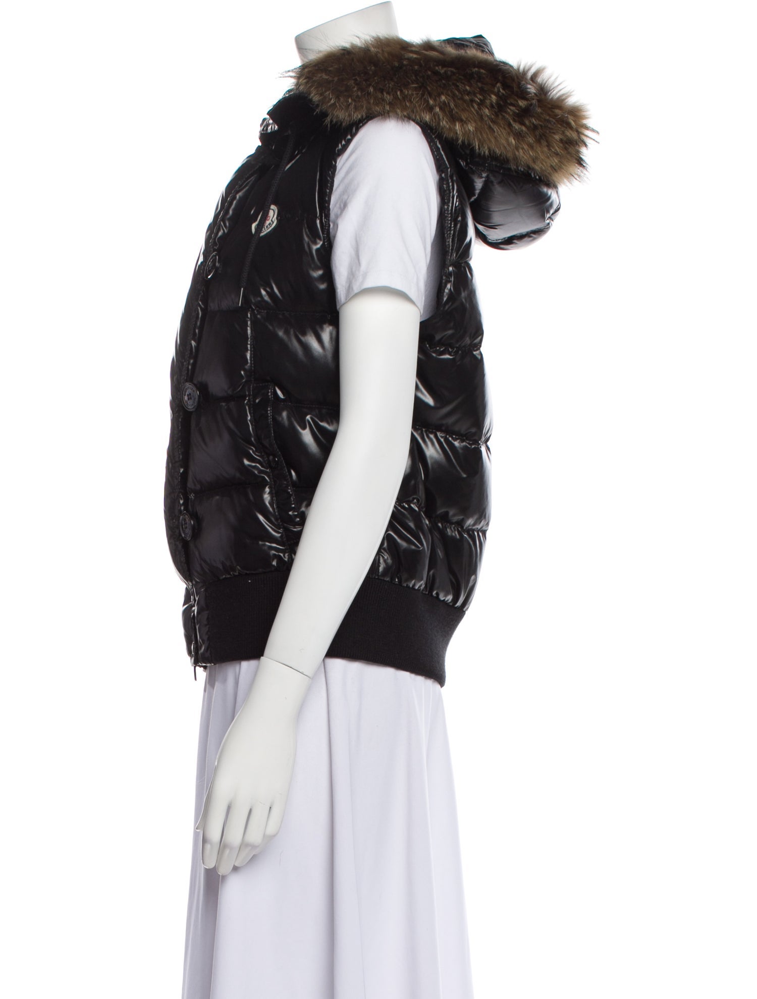Moncler Down Jacket Black Jackets, Clothing MOC117231 The RealReal