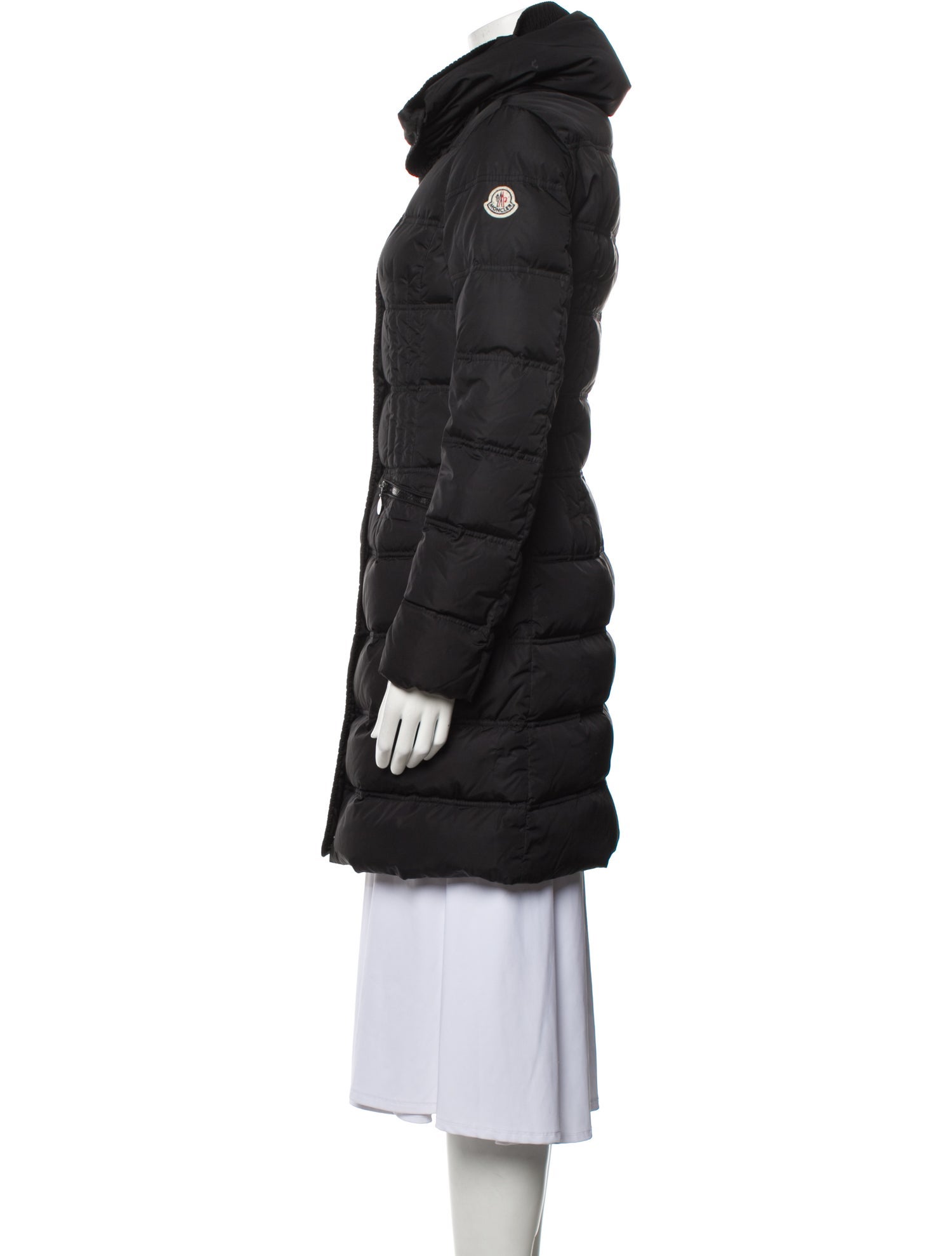 Moncler Down Coat Black Coats, Clothing MOC117725 The RealReal
