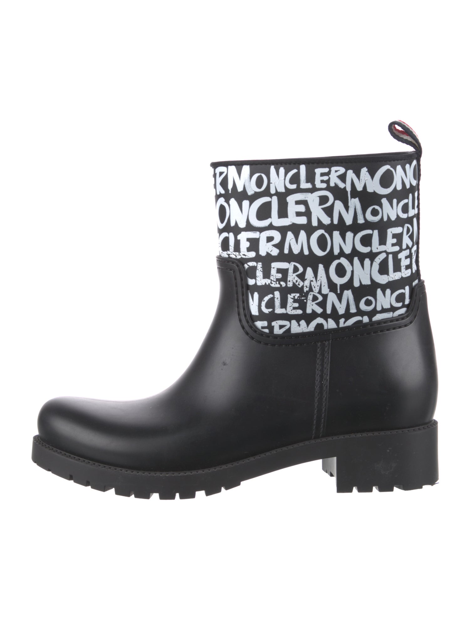 Moncler Rubber Printed Rain Boots