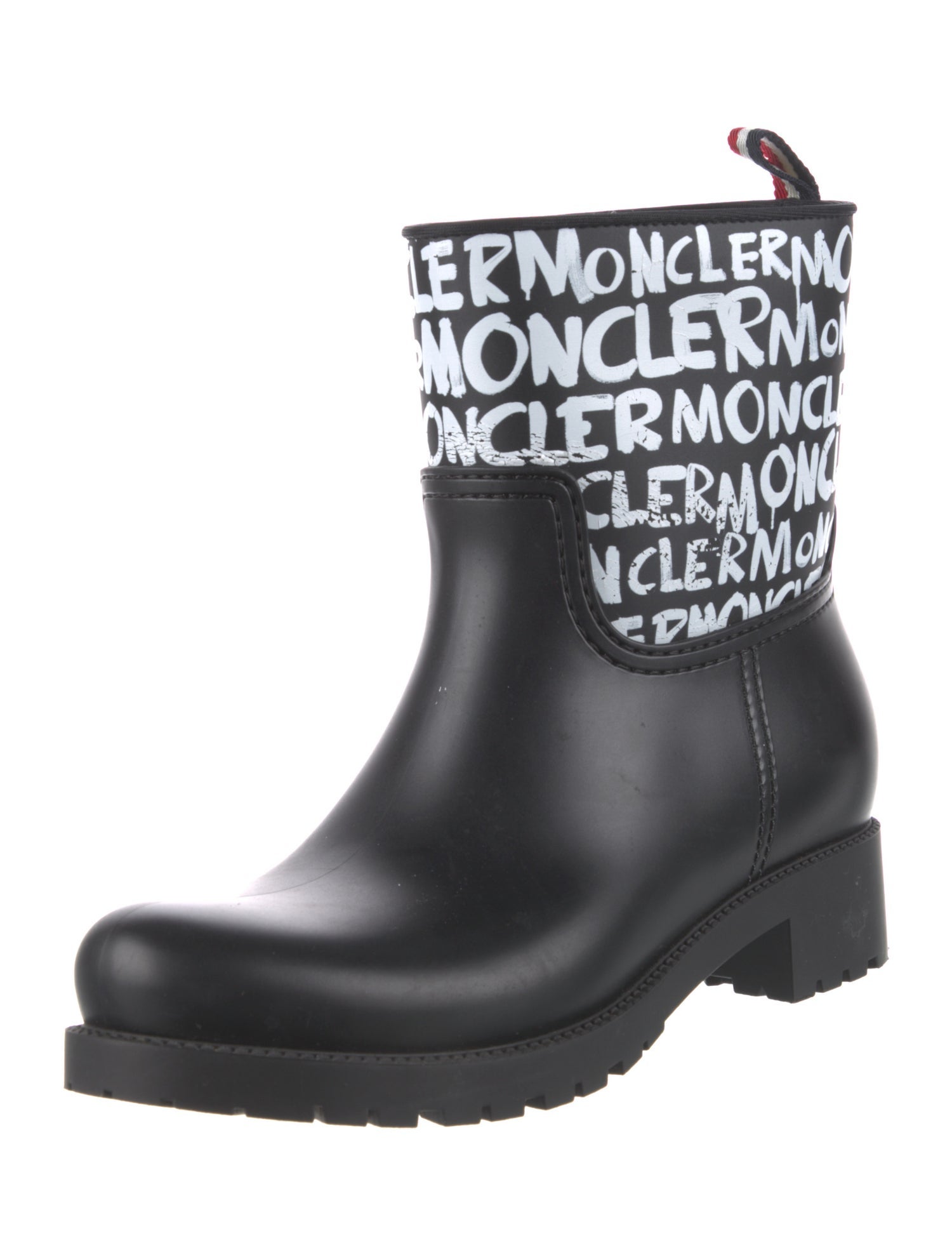 Moncler Rubber Printed Rain Boots