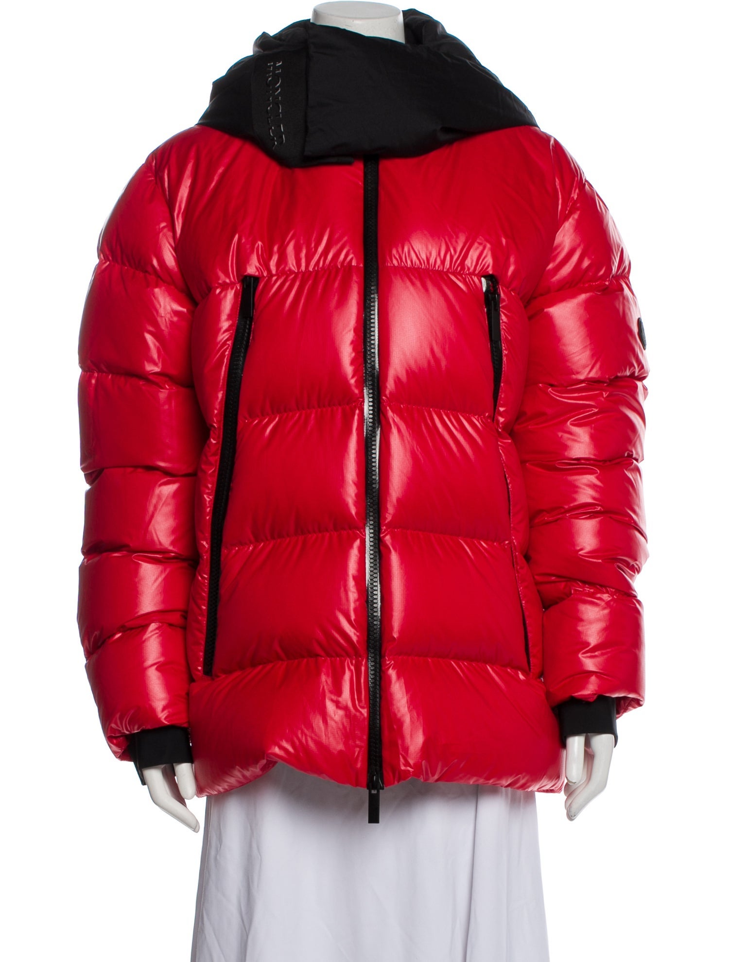 Moncler Down Coat w/ Tags Red Coats, Clothing MOC118575 The RealReal