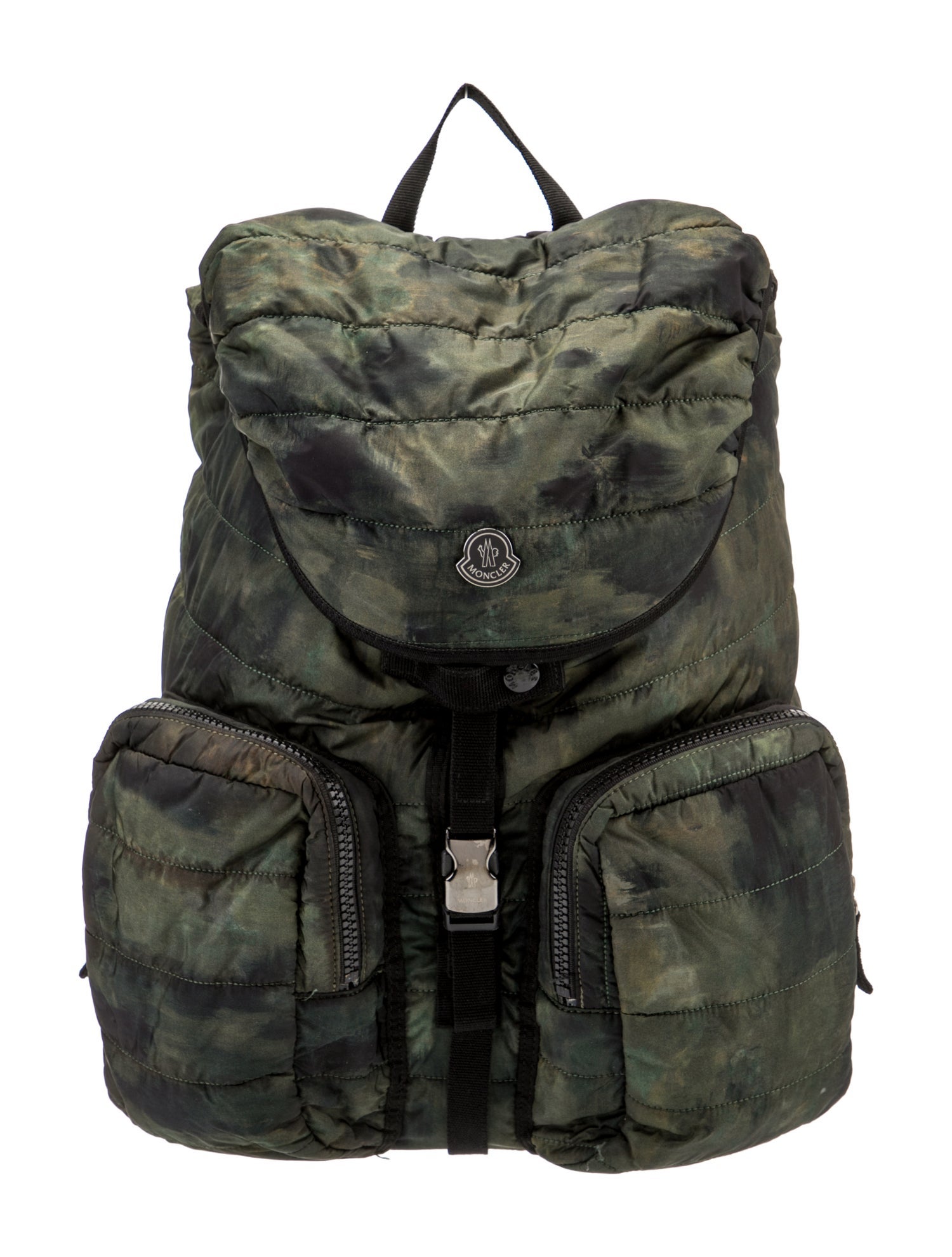 Moncler Camo Nylon Backpack - Green Backpacks, Bags  display picture 1