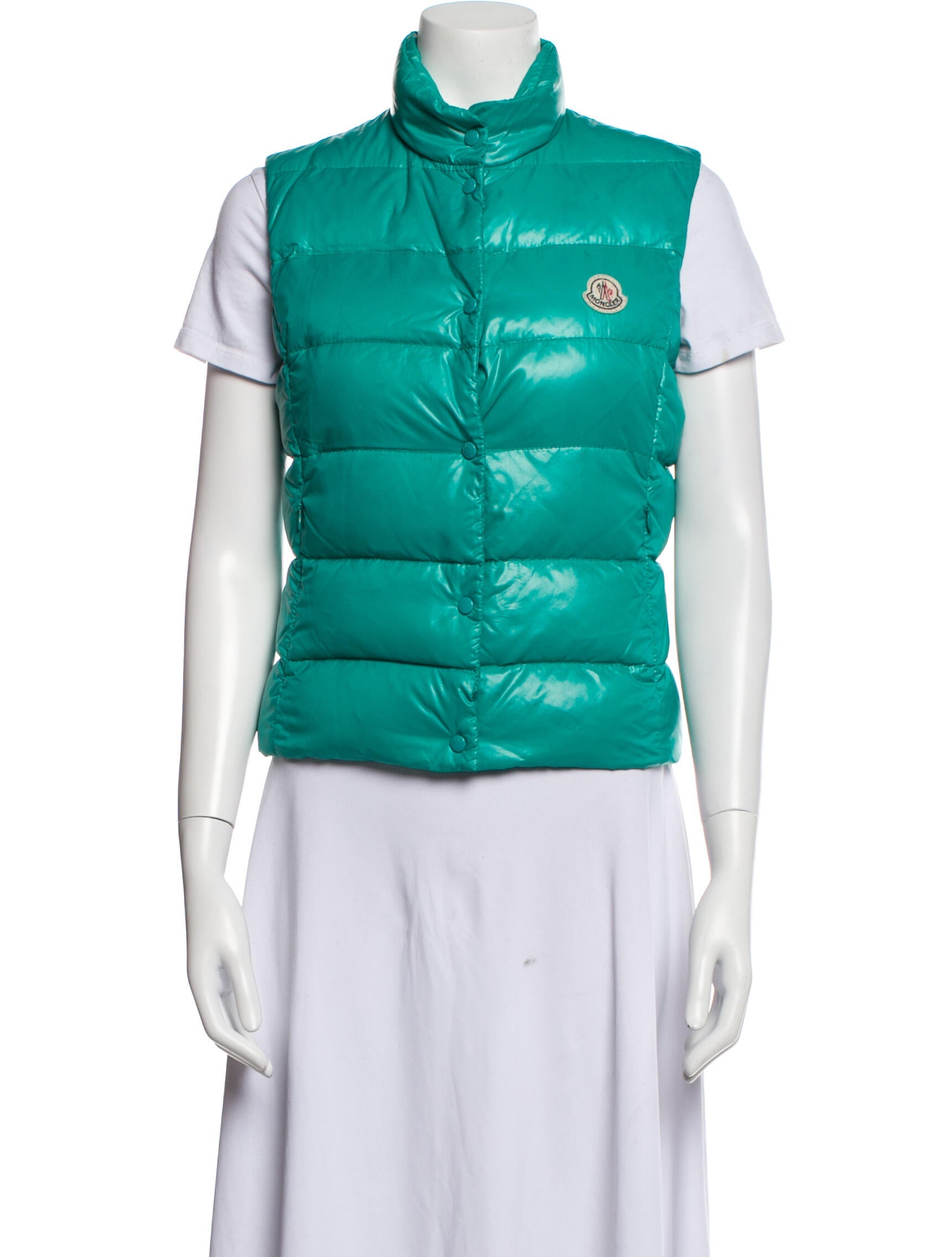 Moncler Down Jacket Green Jackets, Clothing MOC120147 The RealReal