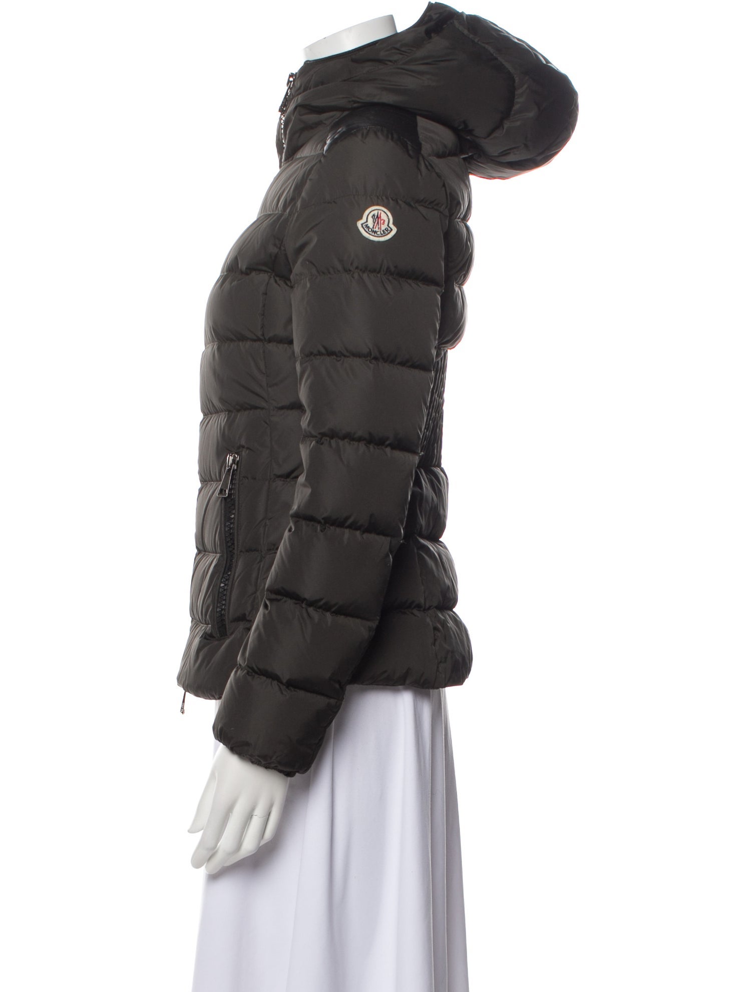 Moncler Down Jacket Grey Jackets, Clothing MOC121274 The RealReal