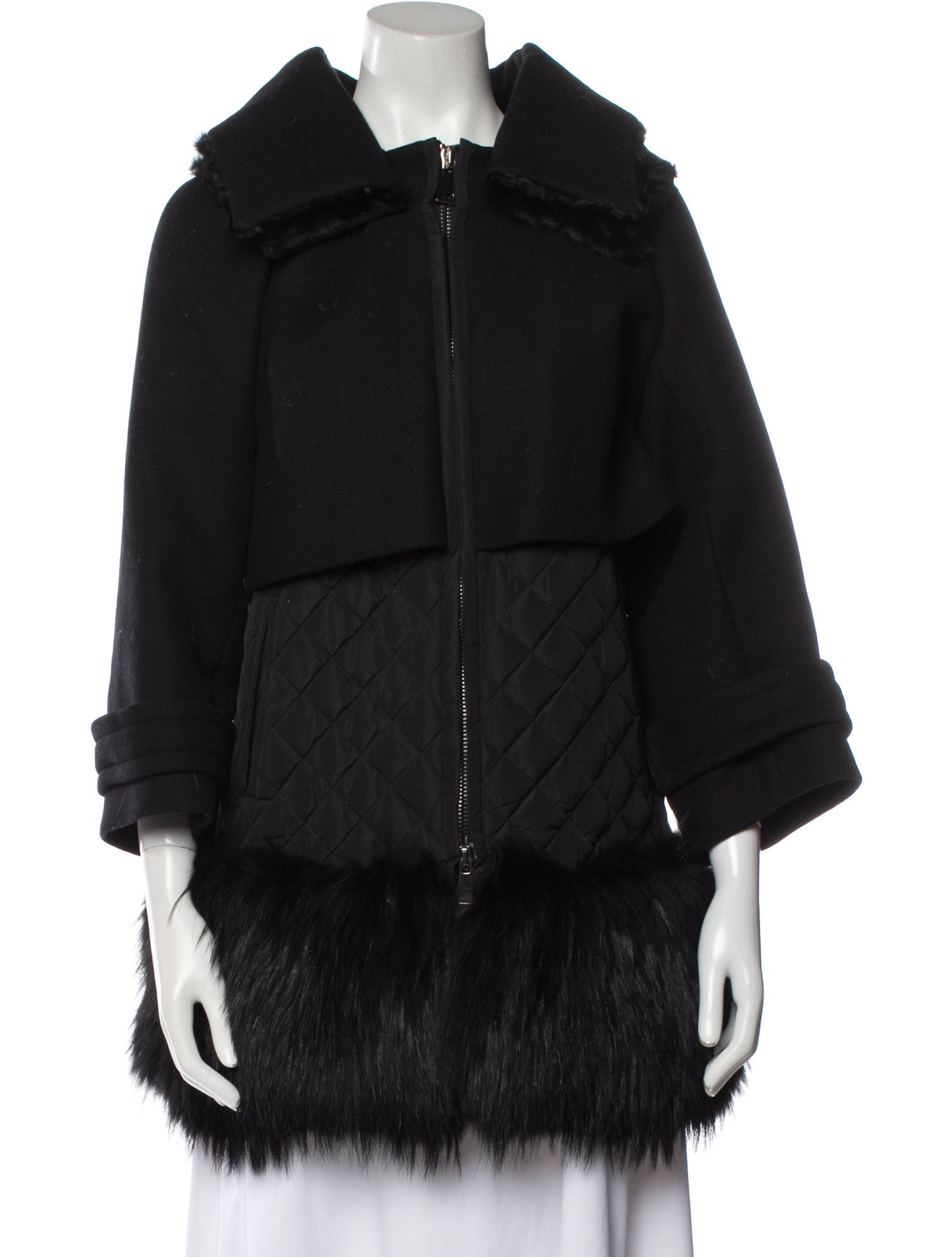 Fluffy Jacquard Quilted Coat （rosarymoon Fluffy Jacquard